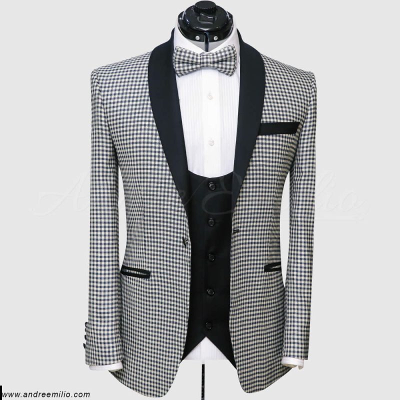 Gingham 3 Piece Suit