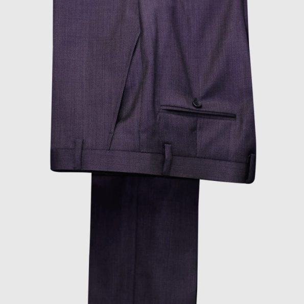 Purple 3 Piece Suit Pant