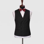 Andre Emilio Royal Black Slim Fit Tuxedo For Men
