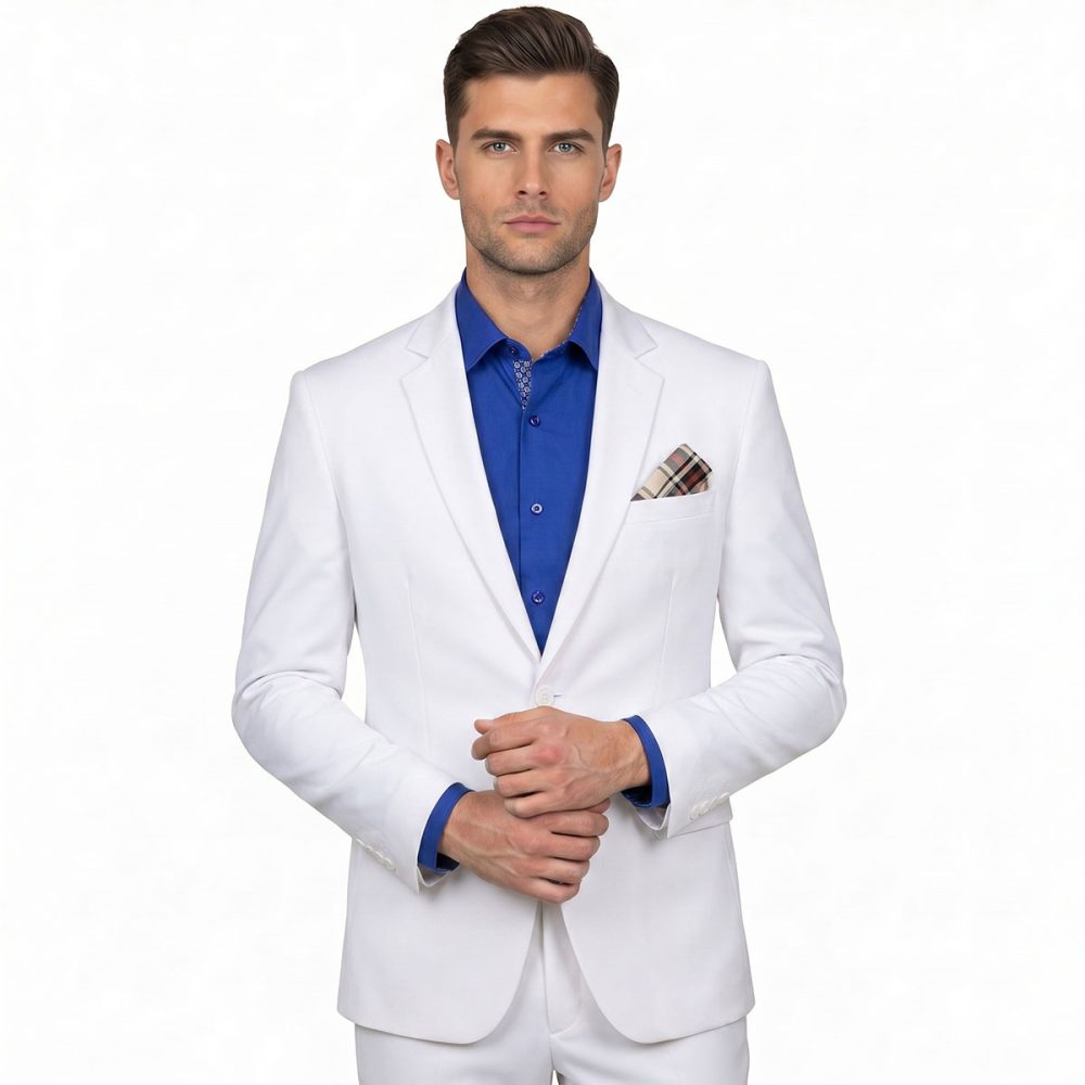 Andre Emilio Stark White Blazer