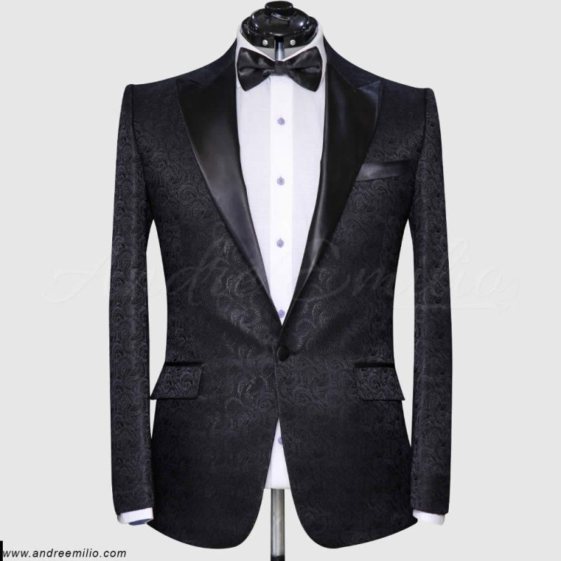 Textured Black Tuxedo