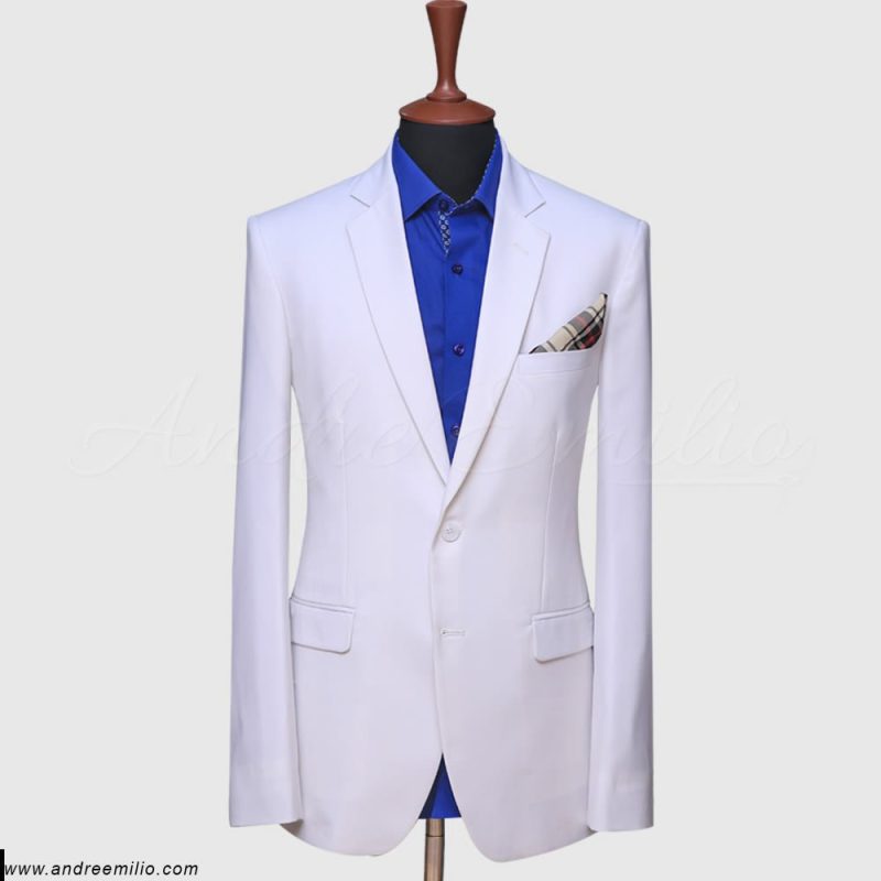 White Tropical Blazer