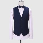 Andre Emilio Midnight Dark Blue Tuxedo Suit