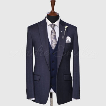 Modern Blue 3 Piece Suit