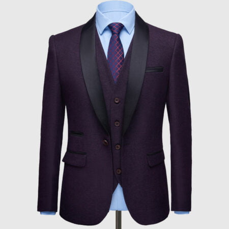 Plum Purple Tuxedo Suit