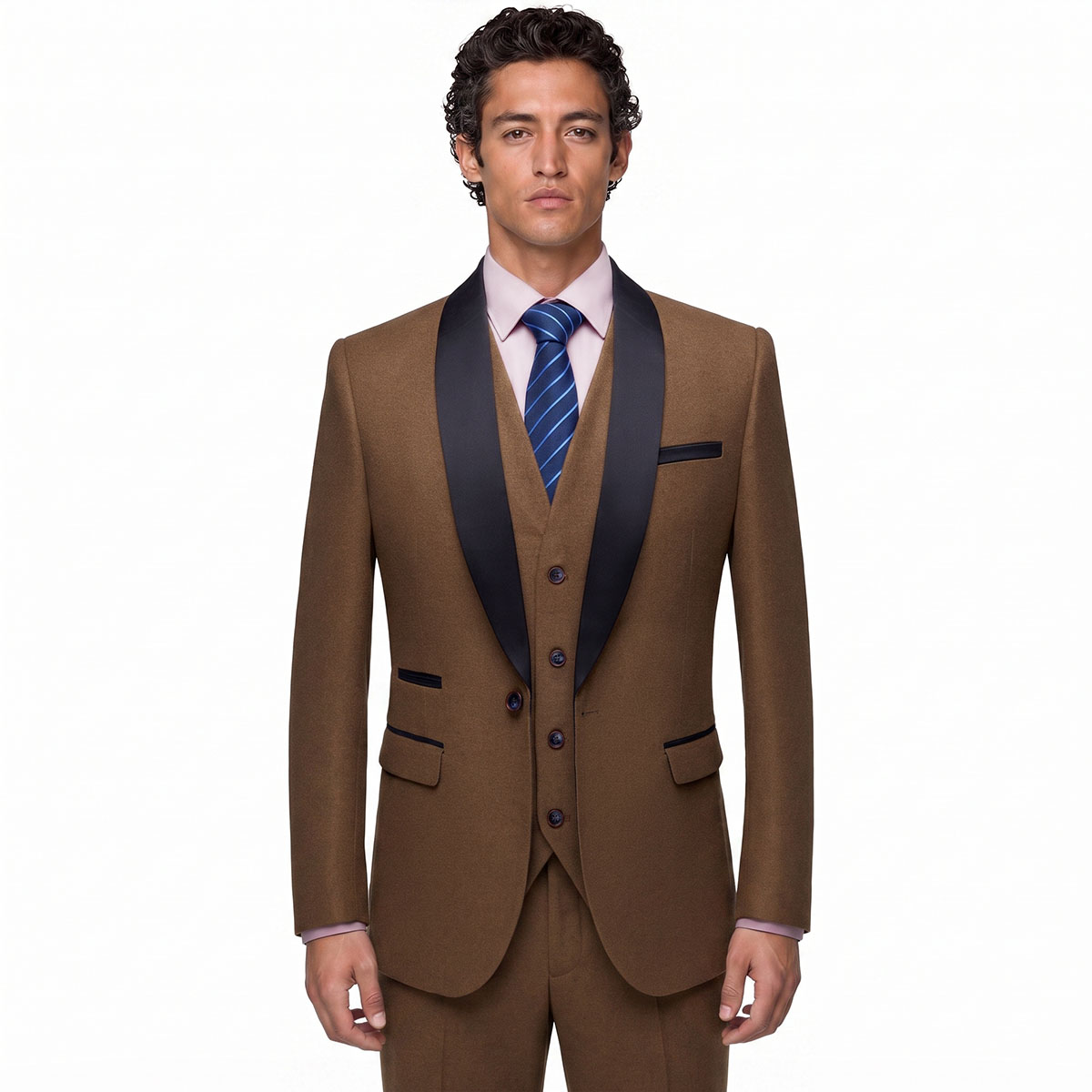 Andre Emilio Russet Tuxedo Suit