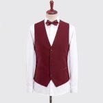 Andre Emilio Cherry Red Tuxedo Suit