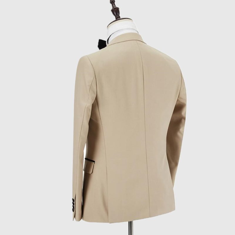 Off White Tuxedo Suit