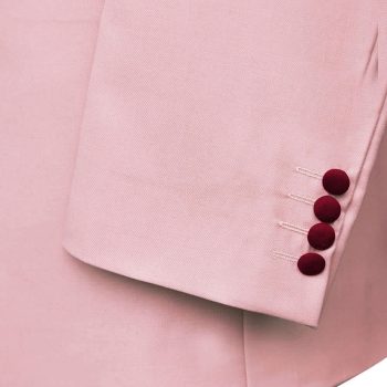 Pink Tuxedo Sleeve With Four Buttons
