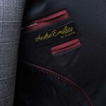 3 Piece Black And Gray Suit