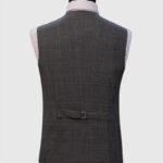 3 Piece Black And Gray Suit