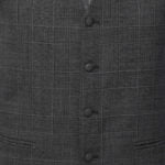 3 Piece Black And Gray Suit