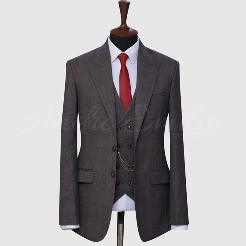 3 Piece Dark Gray Suit