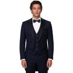 Andre Emilio Plain Blue British Morning Tuxedo Men
