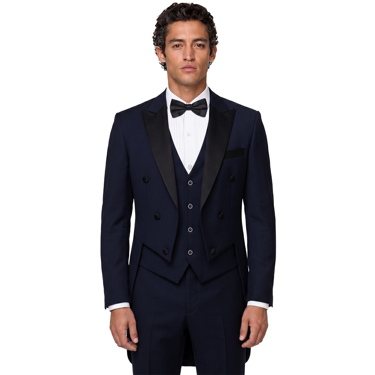 Andre Emilio Plain Blue British Morning Tuxedo Men
