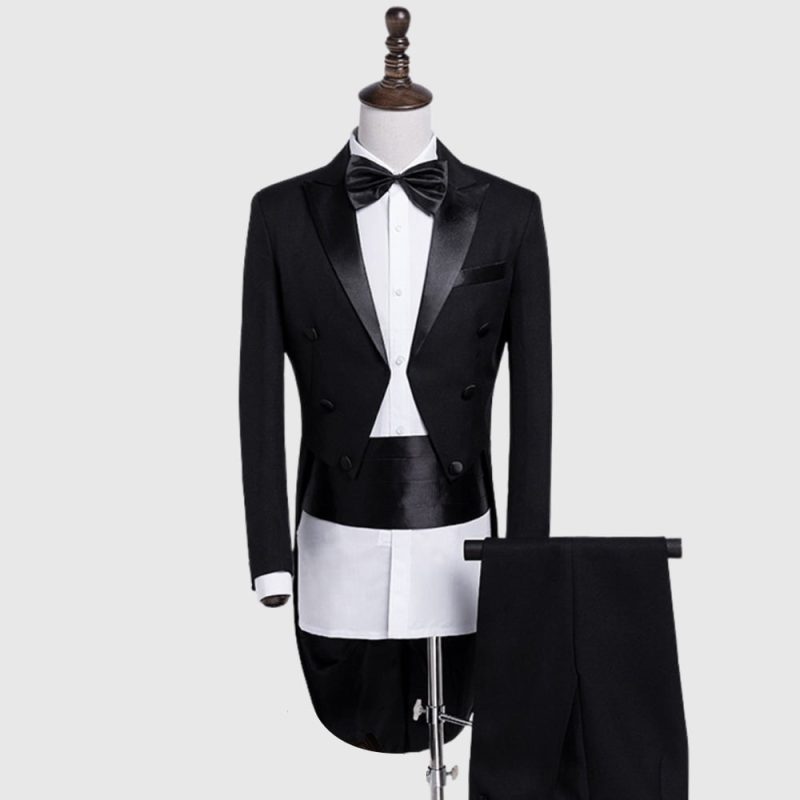 Black British Morning Tuxedo Suit