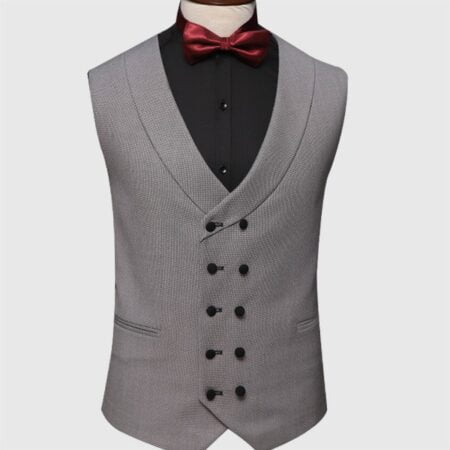 Black And Gray 3 Piece Suit Vest