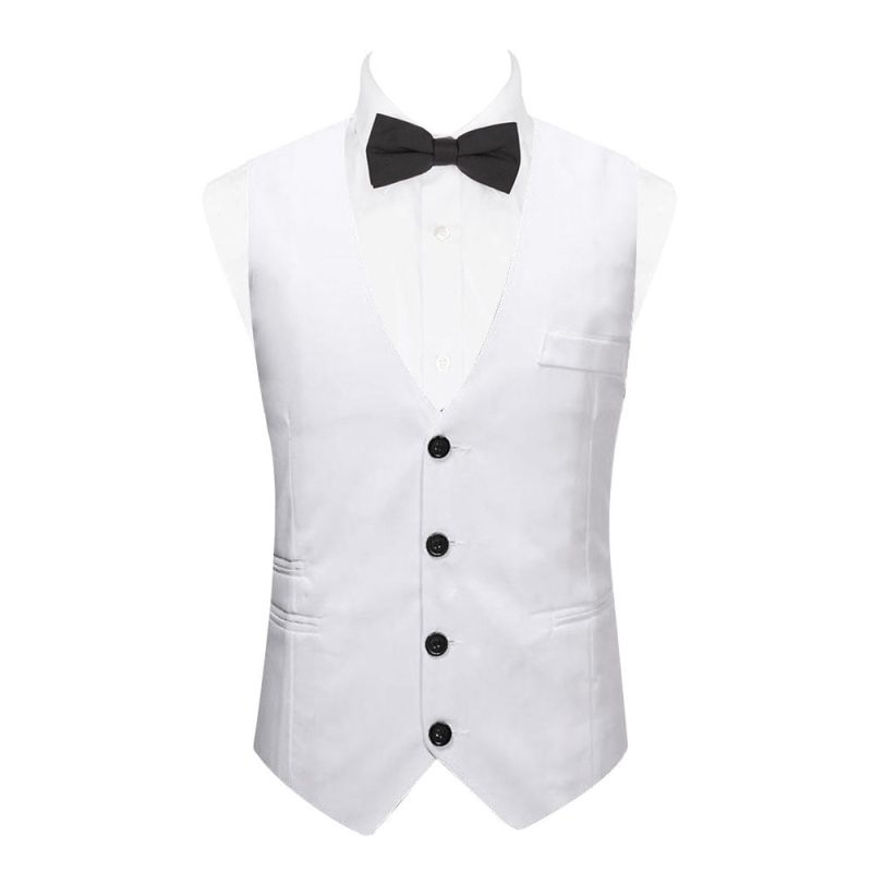 Custom White Waistcoat