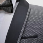 Dotted Gray Tuxedo Suit