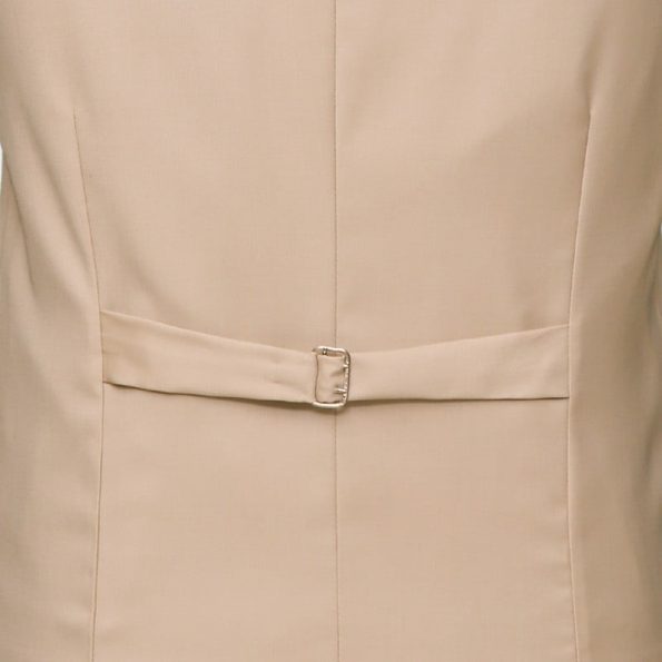 Premium Fine Cream 3 Piece Suit Vest Belt