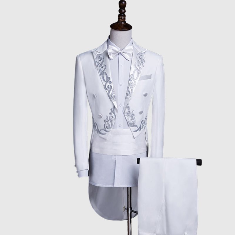 White British Morning Tuxedo Suit