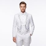 Andre Emilio White British Morning Tuxedo Suit