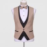 Andre Emilio Light Camel Tuxedo Suit Men
