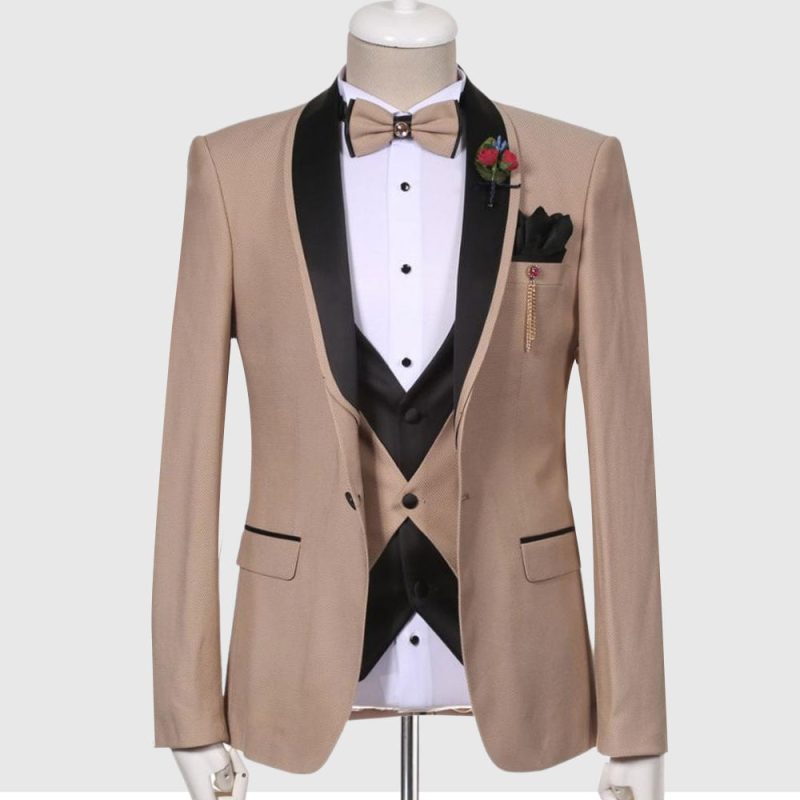Light Camel Tuxedo Suit