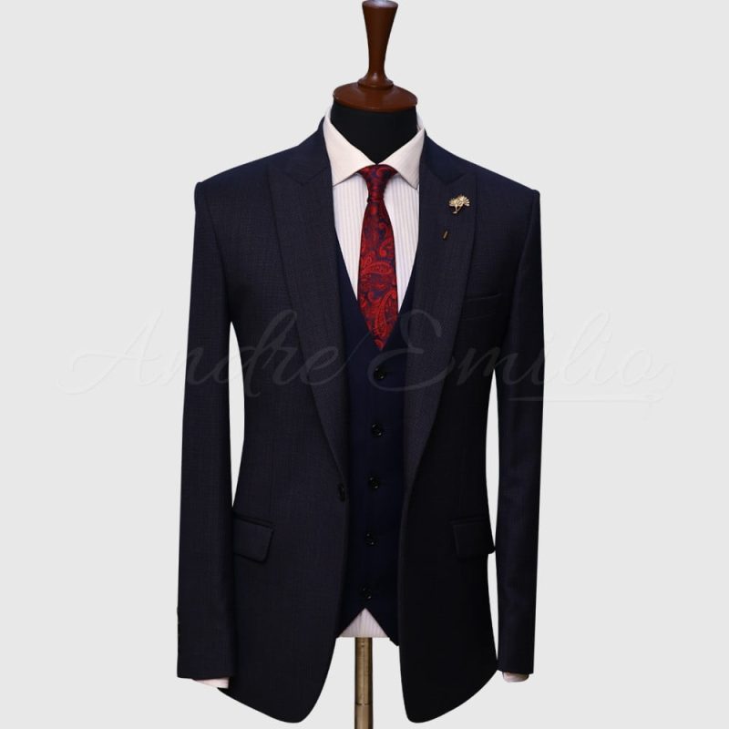 3 Piece Dark Blue Suit