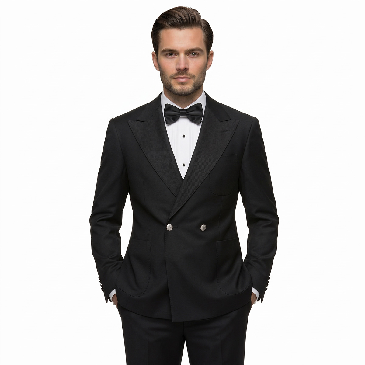 Andre Emilio Black Tuxedo With Extended Front Cut