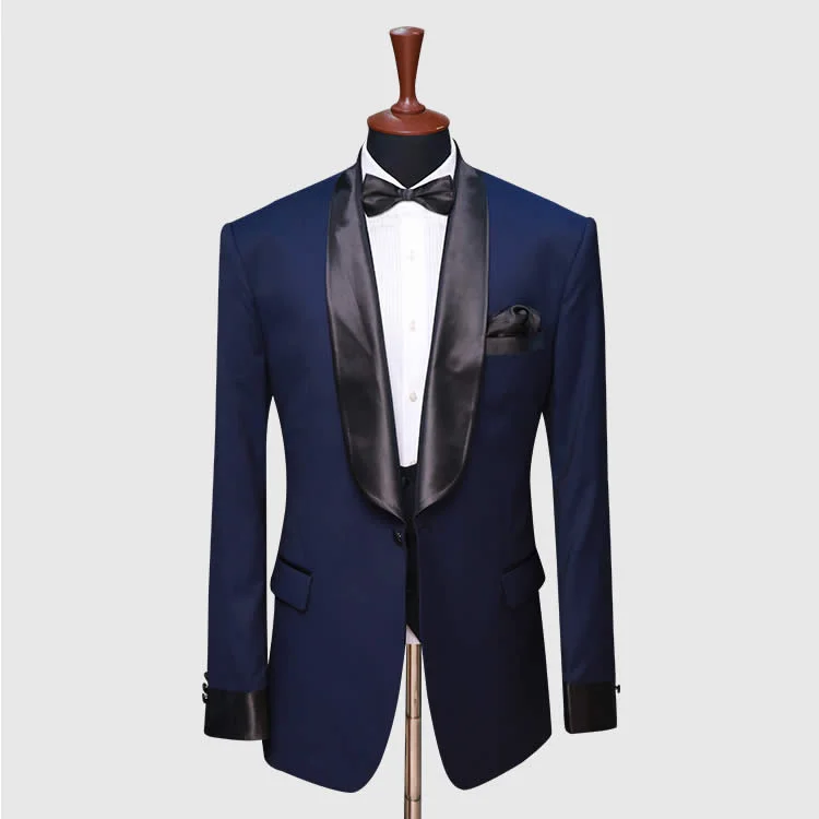 Deep Blue Tuxedo Suit