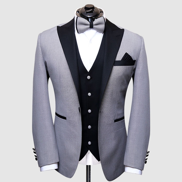 Men Silver Tuxedo Suit - Save 20% | Andre Emilio