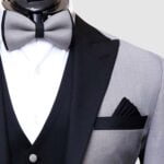 Mens Silver Tuxedo Suit