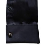 Men Black Self Textured Shirt 1