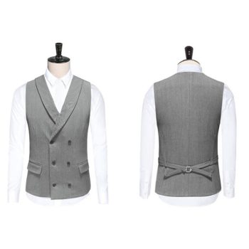 Medium Grey Suit Waistcoat