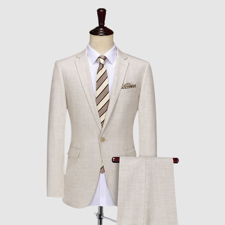 Buy Men Stone White Suit | Save Upto 20% | Andre Emilio