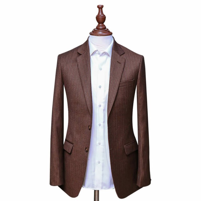 Striped Jacket Brown