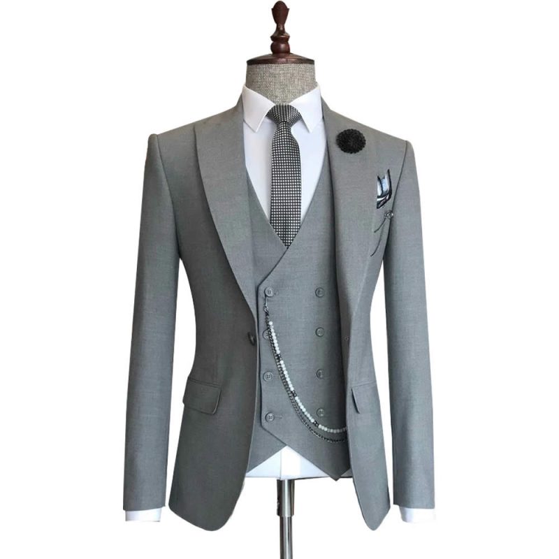 Light Grey Wedding Suit