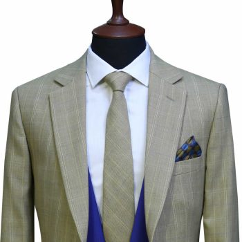Windowpane Check Suit Front