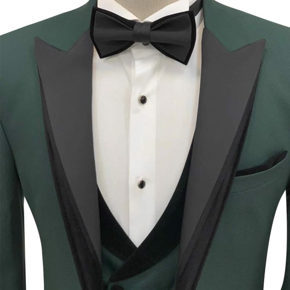 Green Tuxedo Suit Close Front