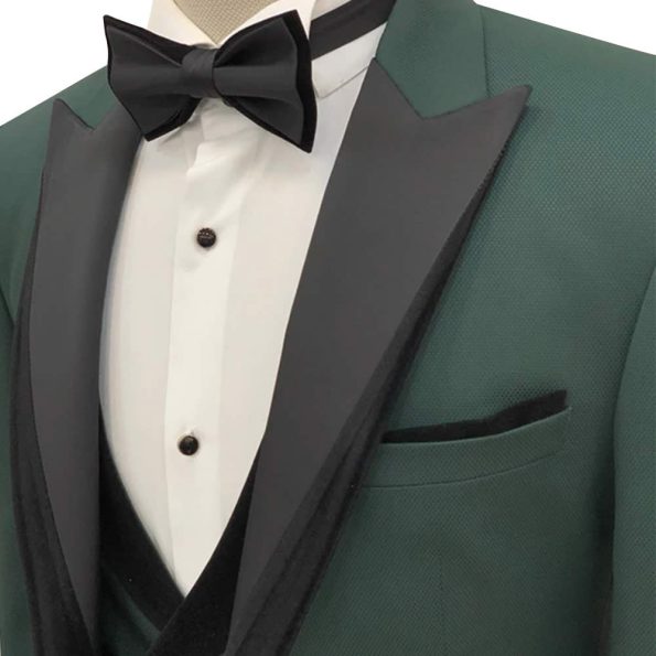 Green Tuxedo Suit Side front