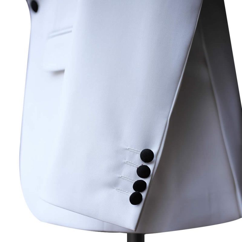 White Groom Tuxedo Arm