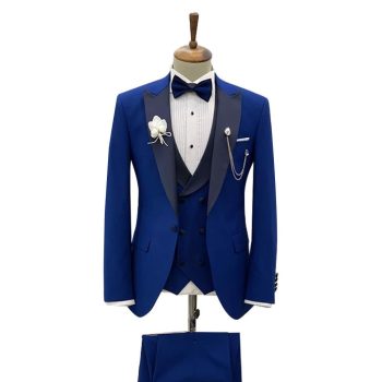 3 Piece Slim Fit Suits for Men Wedding Suit One Button Blazer Single  Breasted Prom Evening Party Suit 2022, Royal Blue, XX-Large : :  Clothing, Shoes & Accessories