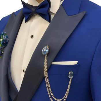 Blue Tuxedo For Wedding Front