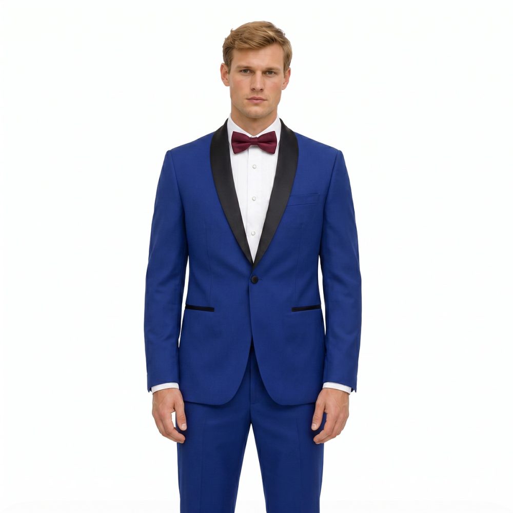Andre Emilio Blue Dinner Jacket For Men