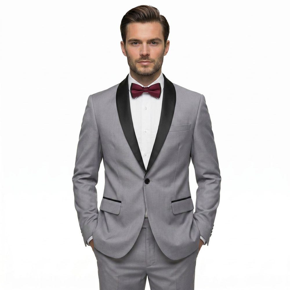 Andre Emilio Grey Dinner Jacket For Men