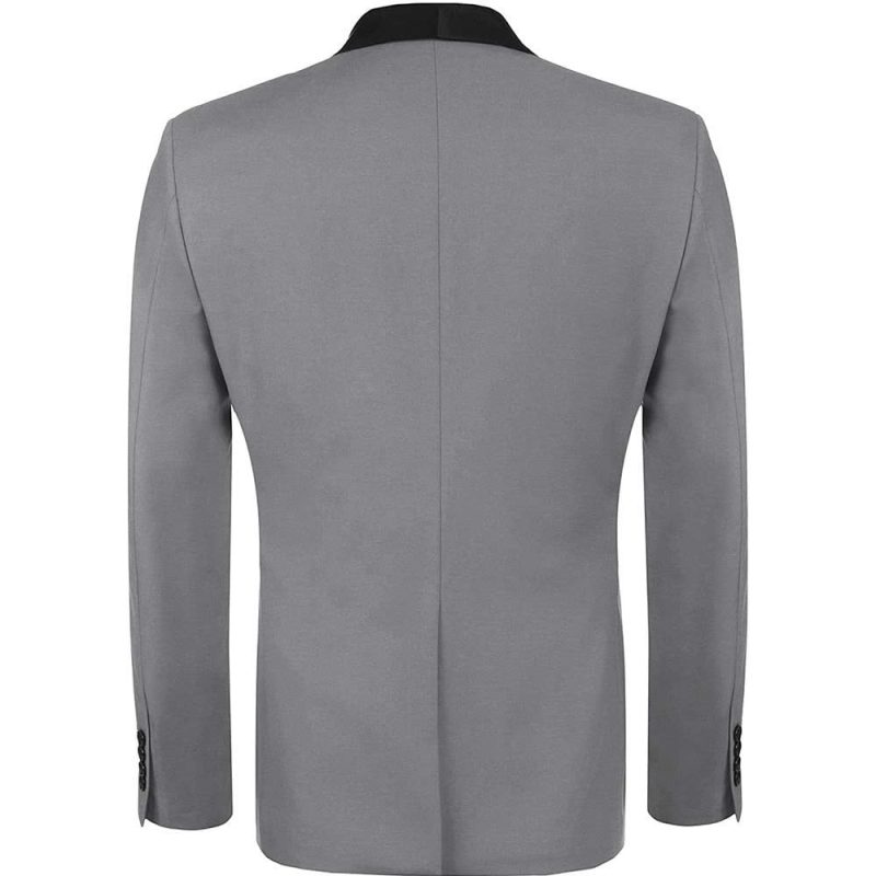Grey Dinner Jacket Back