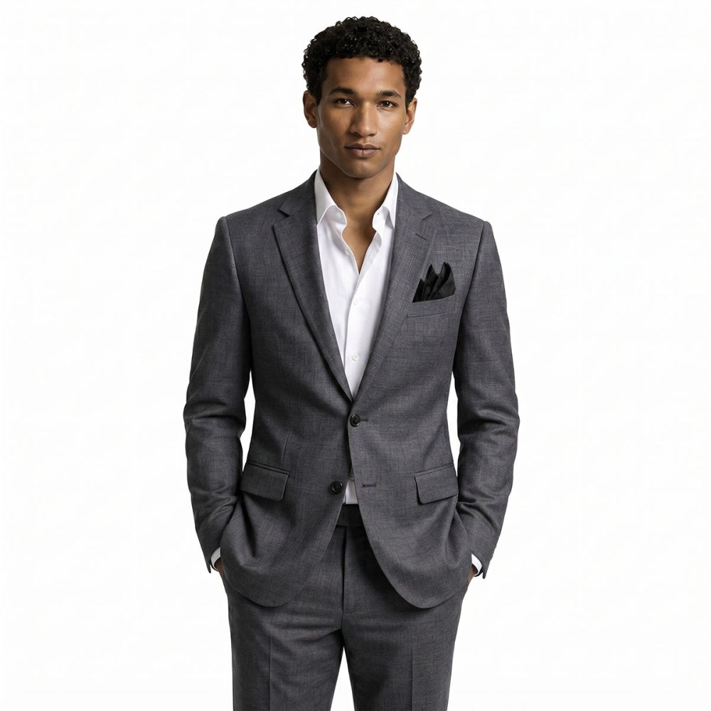 Andre Emilio Men Grey Blazer