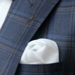 Mens Blue Checked Suit