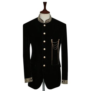 Black Luxury Suit For Groom